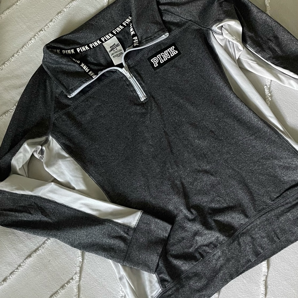 PINK Half-Zip Sweater